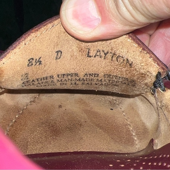 Men's Bass Layton Weejuns Burgundy Leather Tassels Kilt Size 8.5D - Picture 12 of 12